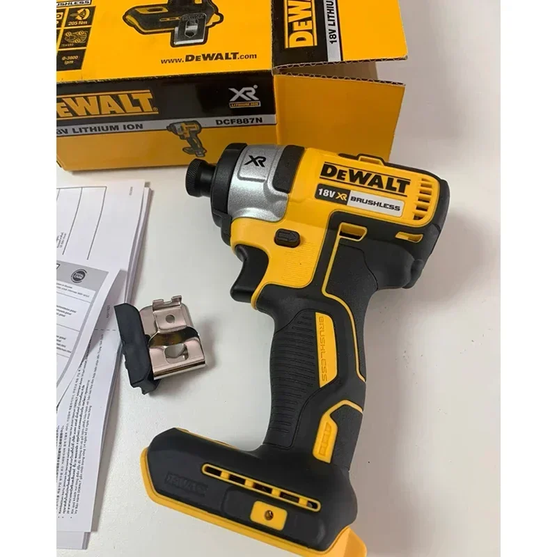 DEWALT Cordless Impact Driver Drill DCF887 Bare Tool 1/4 inches Electric Screwdriver Brushless Motor 18V DCF887N With DWA2PH2SL