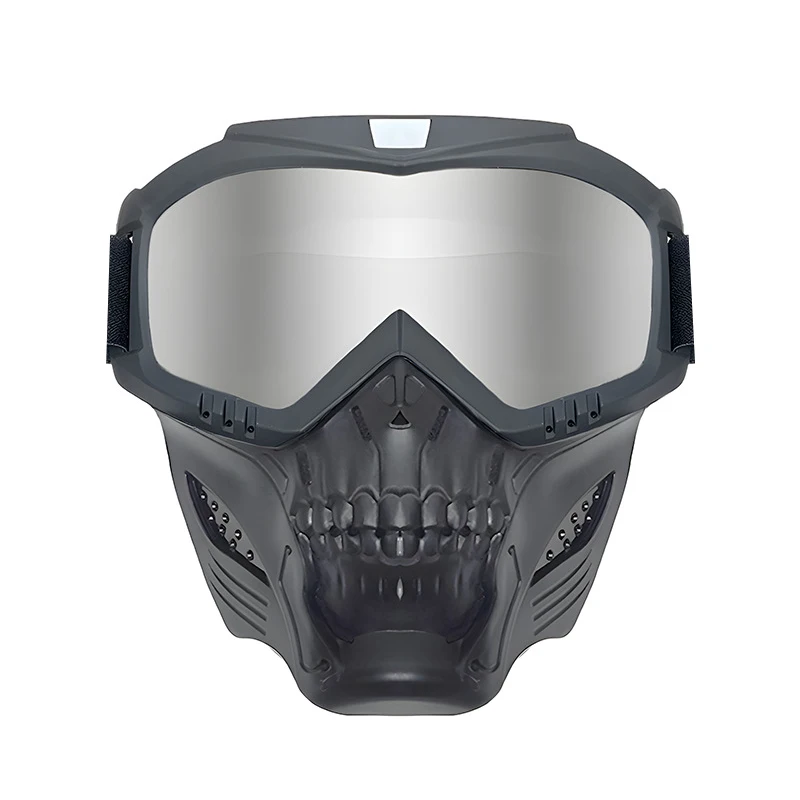 المضادة للتأثير الصيد الألوان التكتيكية نظارات قناع في الهواء الطلق CS لعبة الحرب اطلاق النار دراجة نارية قناع الجمجمة #3