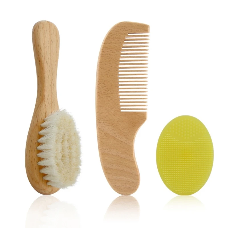 

Newborn Brush Silicone Hair Brush Comb Set Hair Comb for Baby Toddlers Scalp Massage Bath Brushes Travel Gear 1560