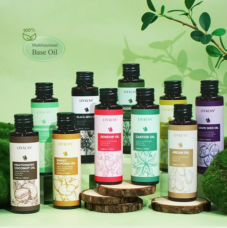 100ml Grape Seed Oil Skin Antioxidant Smooth Wrinkle Fade Spots Moisturizing Nourish Hair Organic Cold Press Carrier Oil