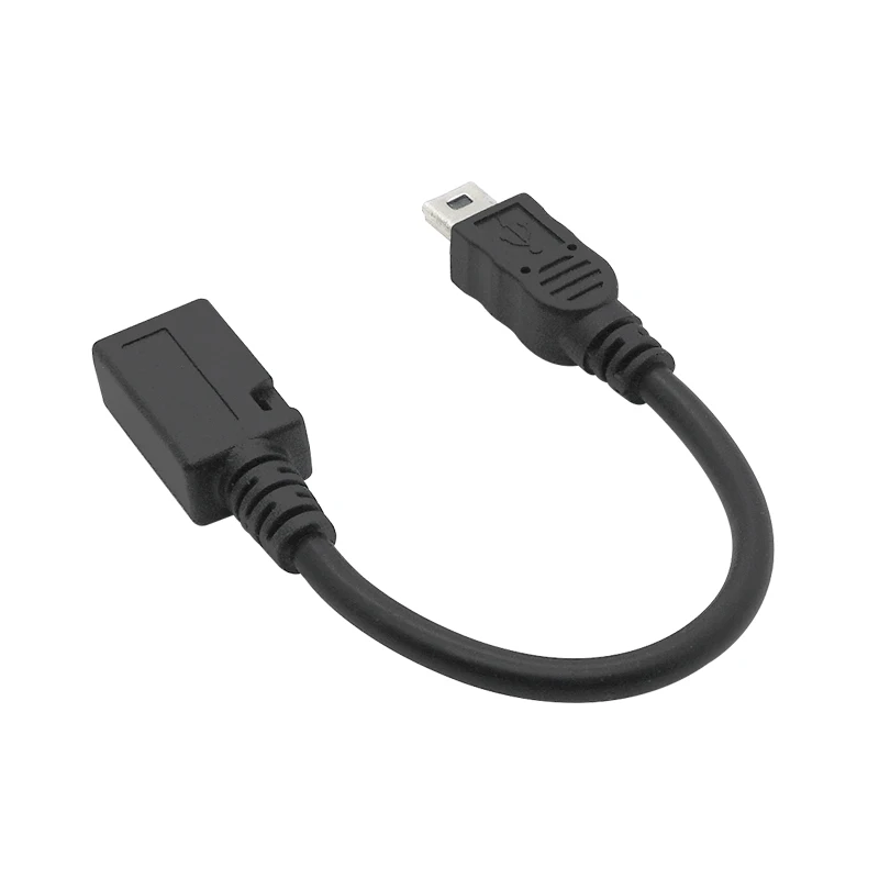 MINI USB male to Micro USB 5PIN female  data charging adaptor convertor cable 0.25m