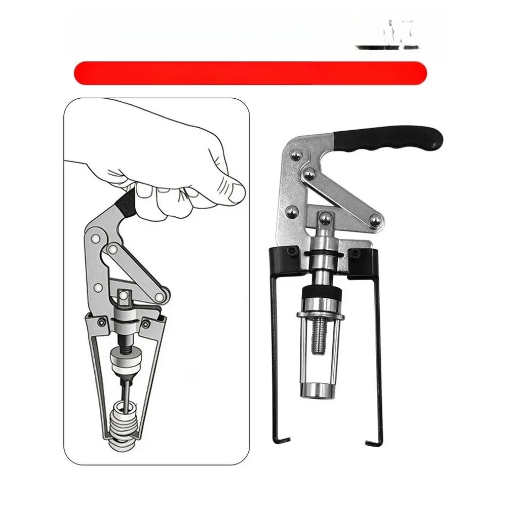 Efficient Valve Spring Compressor Tool For Auto Repair Works On Cars Vans And Small Fuel Engines Soft Grip Handle