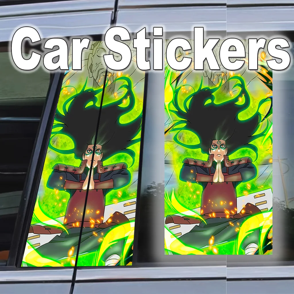 

Naruto Anime Car B Pillar Stickers Self-Adhesive Poster Auto Waterproof Scratch-Resistant Decal Exterior Gift Easy Apply Decor