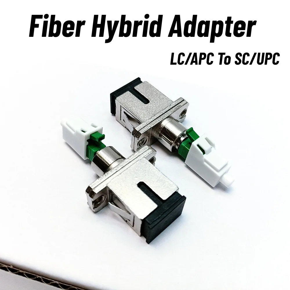 LC/UPC To SC/UPC Fiber Hybrid Adapter Coupler Simplex Fiber Optic Connector FTTH Single-mode Adapter for Visual Fault Locator