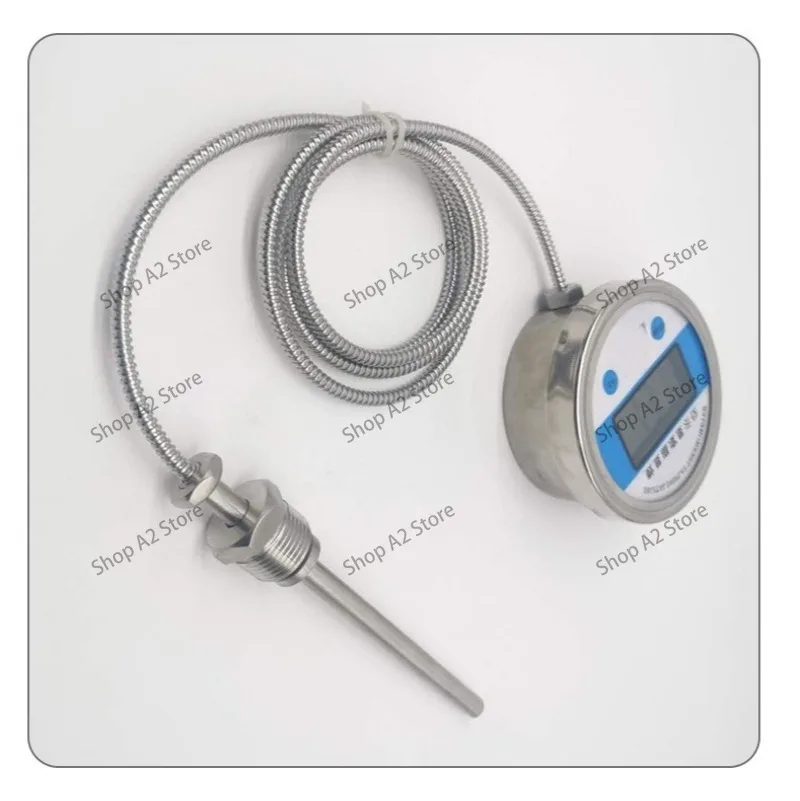 Digital bimetal thermometer digital display industrial temperature strap probe high precision wst411 reactor water thermometer