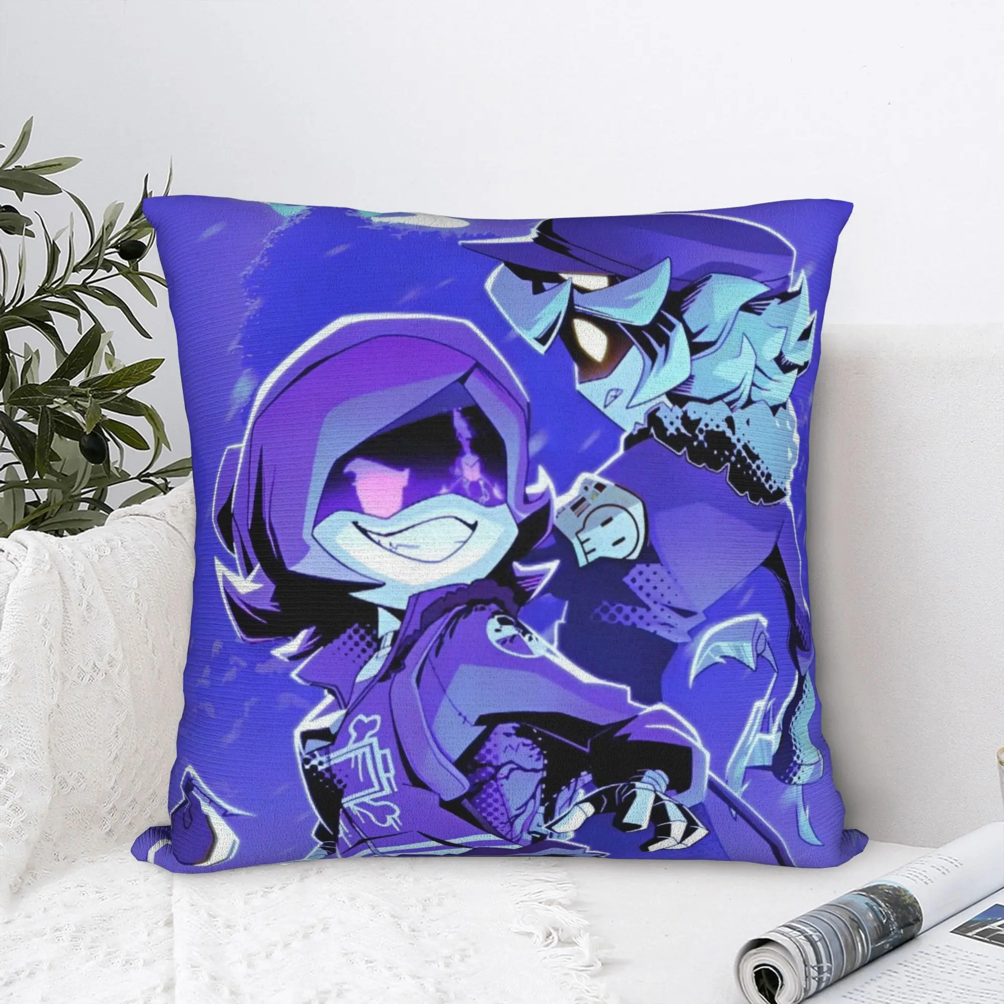 

Murder Drones Square Pillow Cases Romance Comedy Cushion Covers Creative Polyester Decorative Pillowcase for Home 40*40cm