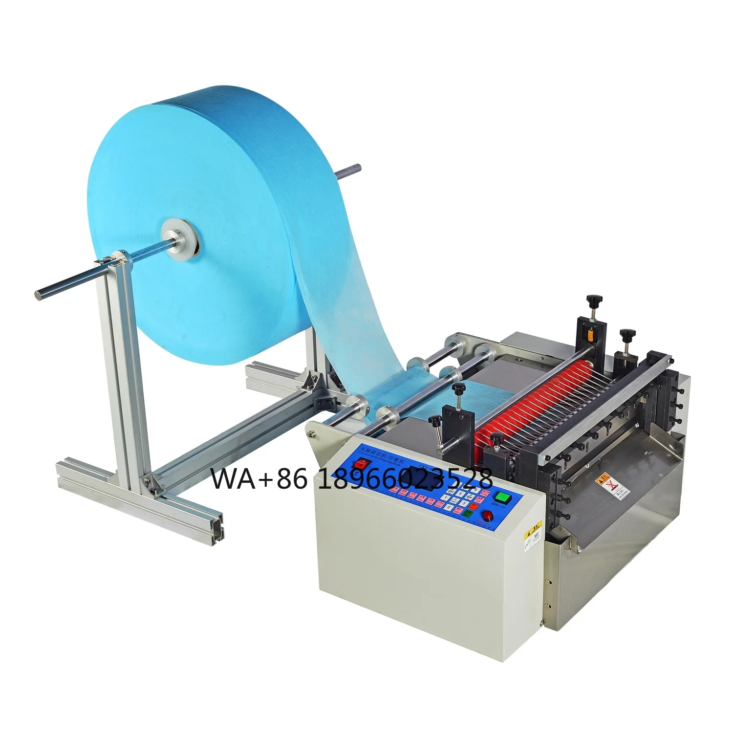 Barley paper/self-adhesive/PVC film roll-to-sheet cutting machine