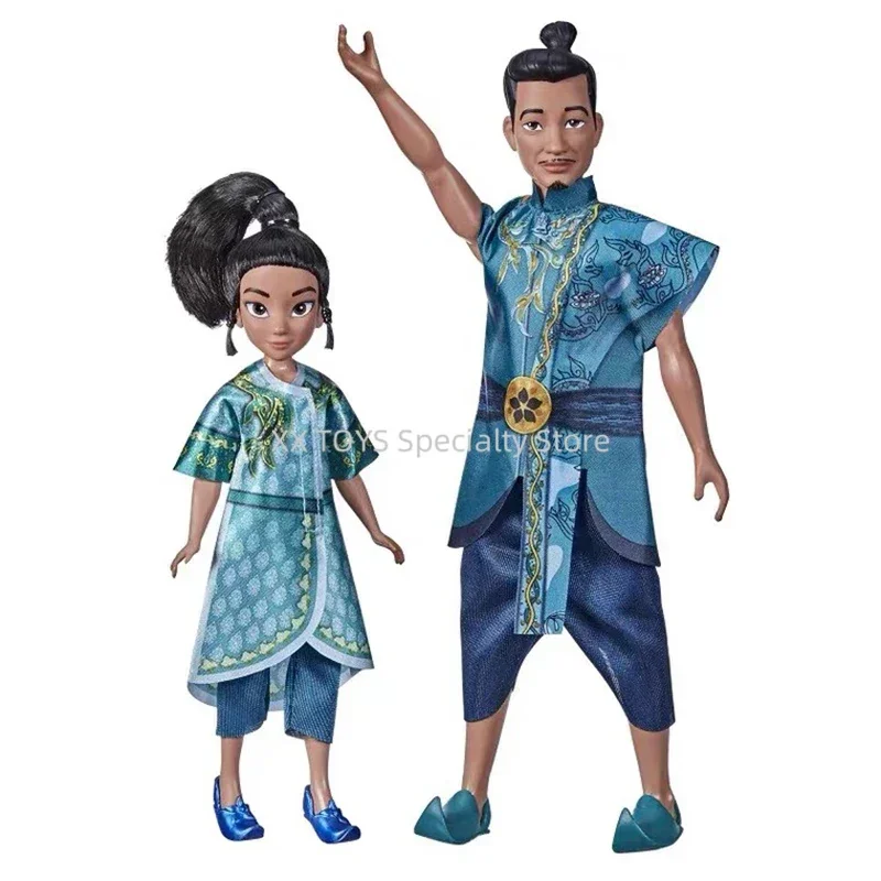 Disney Raya y el último dragón joven Raya y jefe Benja figura exclusiva joven Raya y Namaari paquete muñecas de moda juguetes para niños