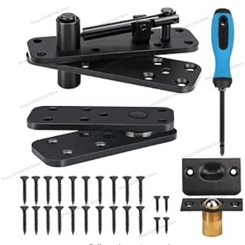 For  Steel Wooden Door Heaven and Earth Rotating Shaft Cabinet Door Hidden Upper and Lower Hinge Positioning Invisible Hinge