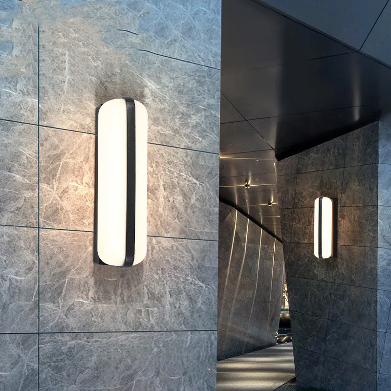 Simple Outdoor Wall Lamp IP65 Waterproof External Wall Mounted Lamps for Garden Courtyard Balcony Corridor Light Fixture 85-265V