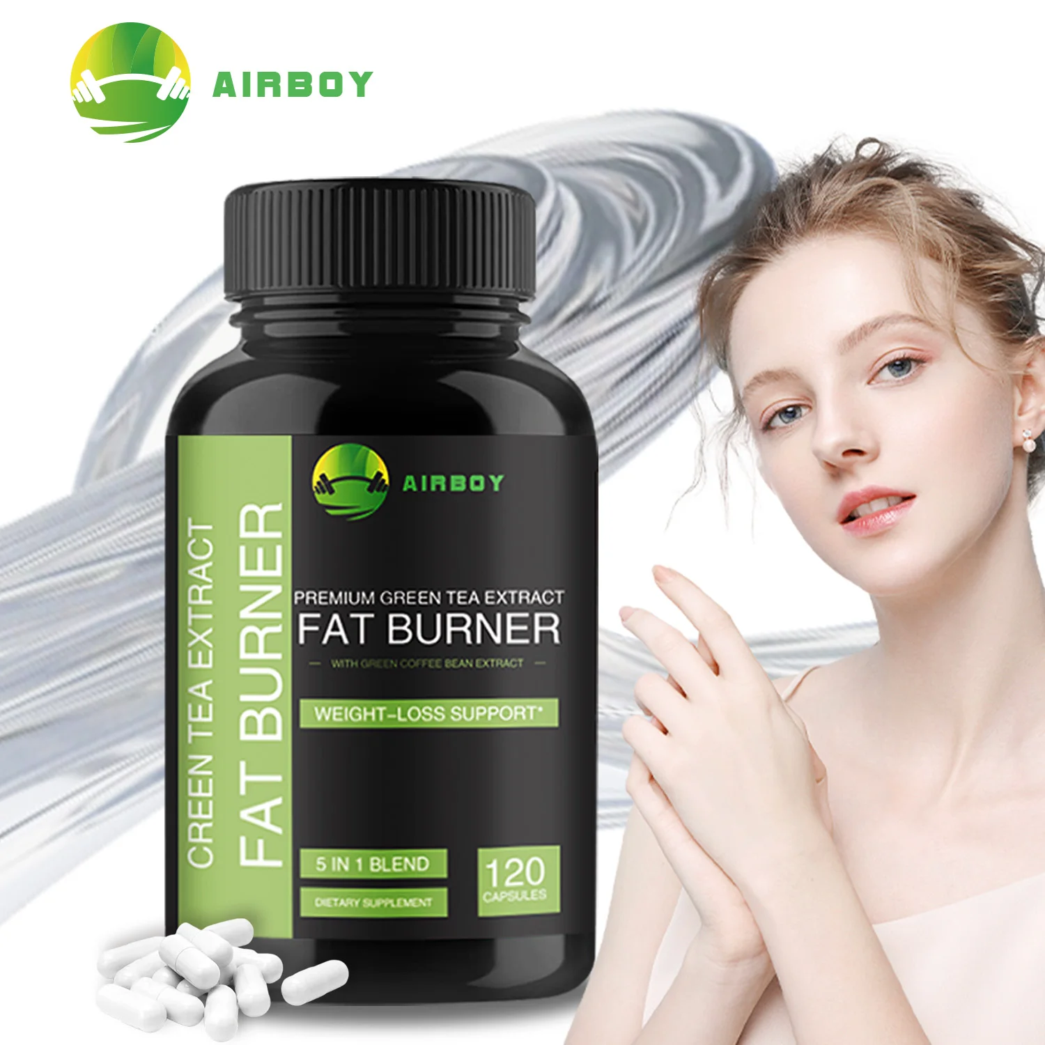 Green Tea Fat Burner - Supports Energy Metabolism, Suppresses Appetite, and Increases Satiety