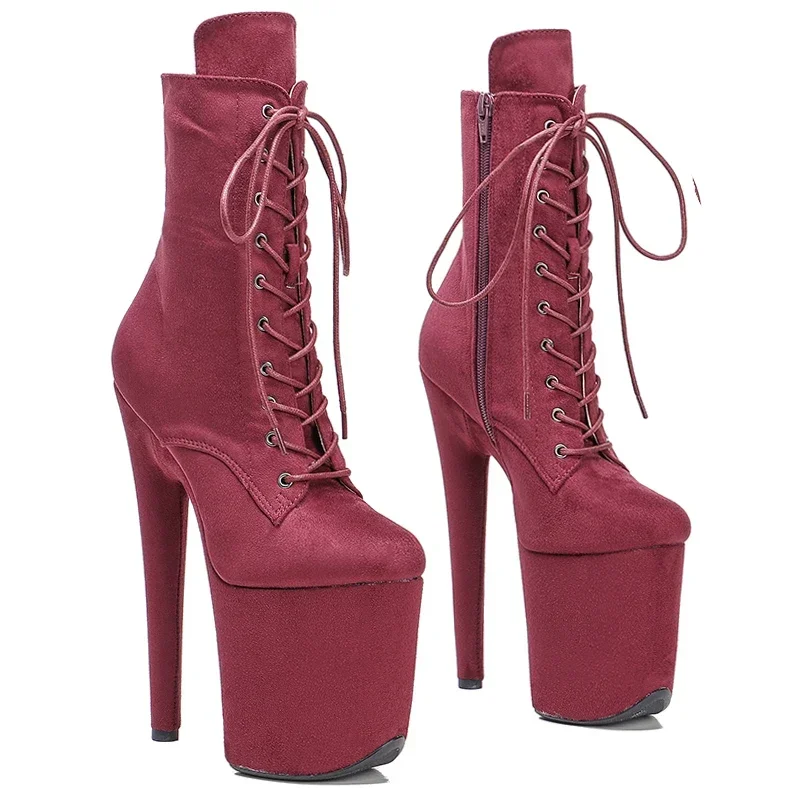 Leecabe  20CM/8Inch Ankle Boots Extreme High Heels Devious Shoe Fetish Heels  More Colors Sexy Exotic Pole Dance Booties