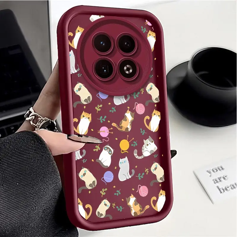 12 Lively Cat New Sky Eye Phone Case For Realme 12 11 10 9i 8Pro 9ProPlus 10Pro 12X 12Pro 9 7 7i 7Pro 8 8i 6 6S 5 5S Cover