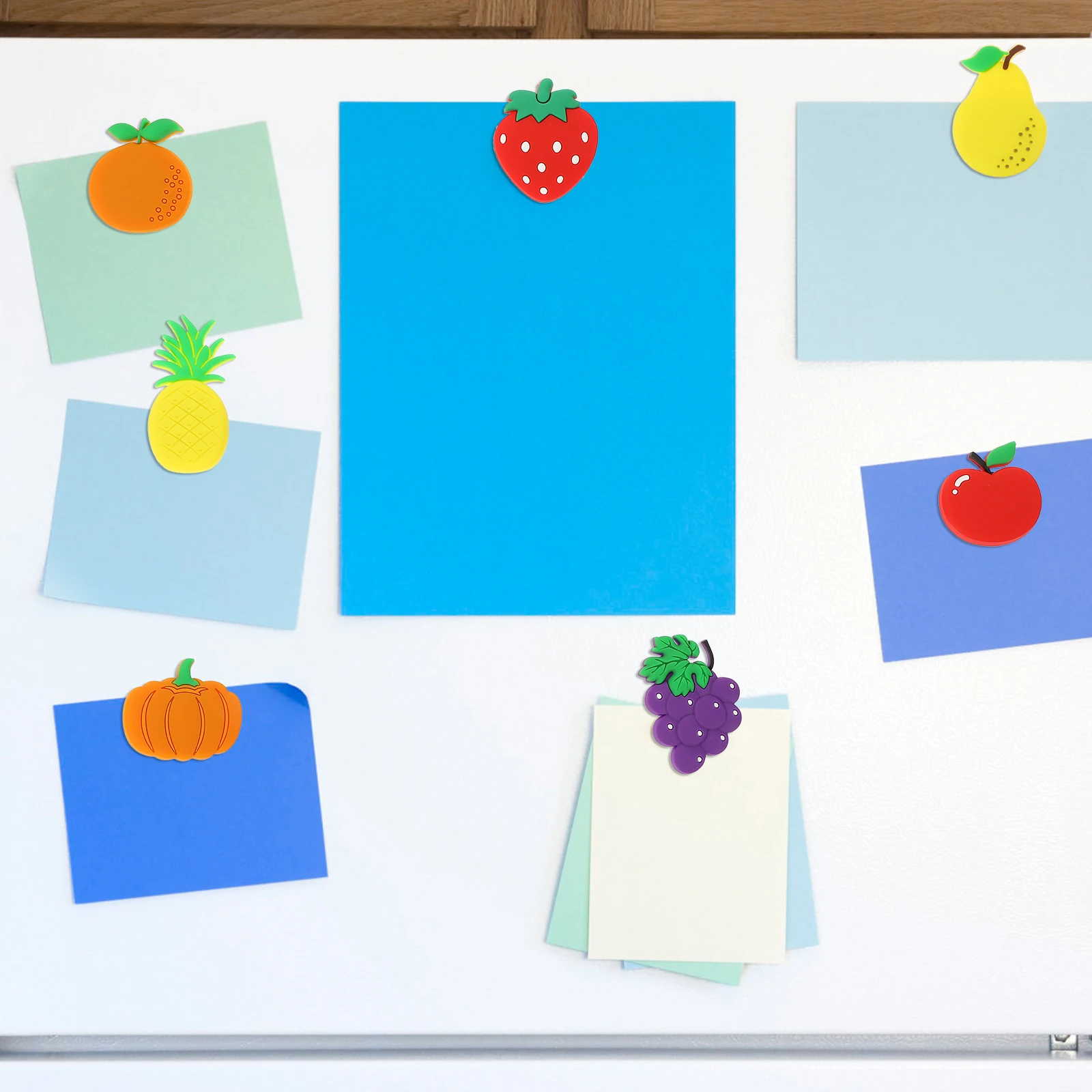 

12pcs Fridge Magnets Decorative Fruit Stickers 3D Fake Food Simulation Home Kitchen Decor Kids Educational Magnet For Whiteboard