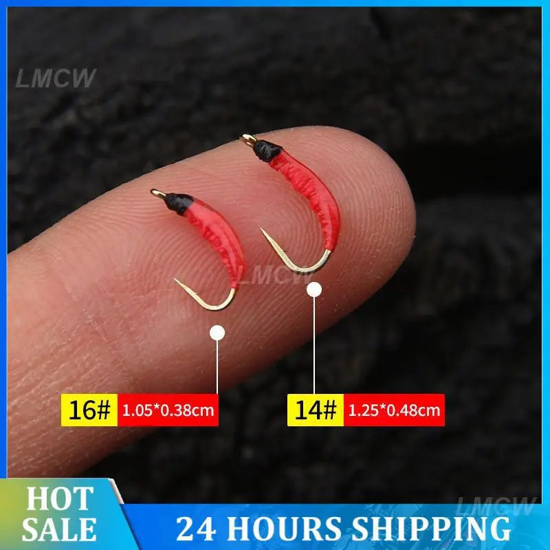 

Fluorescent Fish Scale Hook Not Susceptible To Corrosion Manual Binding Of Fake Bait With A Bionic Hook Strong Fish Attraction