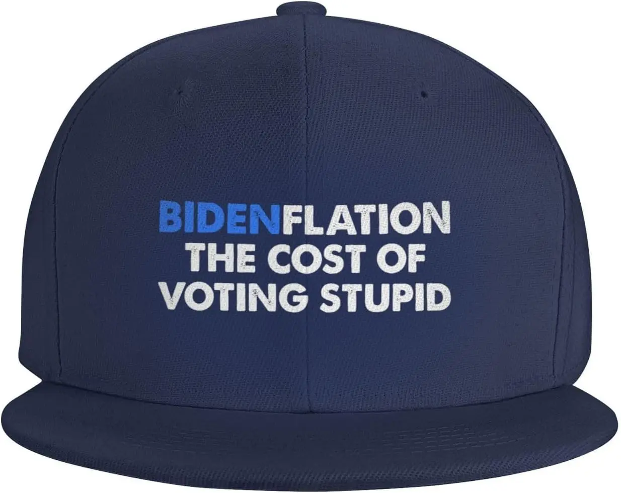 Bidenflation The Cost of Voting Stupids Hat Adjustable Funny Fashion Baseball Cap for Men Women trs