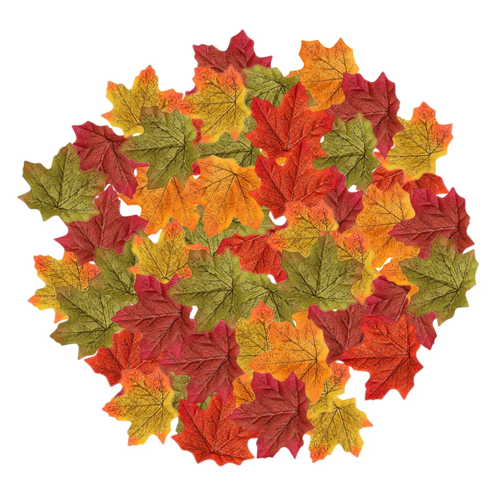 

500Pcs Artificial Autumn Leaves Fall Decor Party Decors Thanksgiving Decoration Leaf Decor Leaf Decoration Decorative Leaves