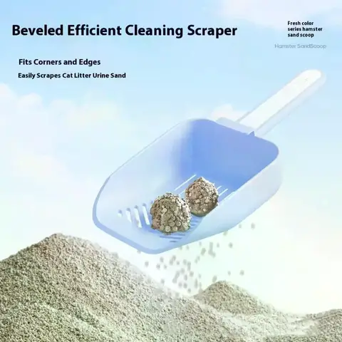 Hamster Bathtub Shovel Bathing Sand Shovel Small Pet Animals Cleaning Tool Pets Excrement Scoop Cage Cleaning Accessories