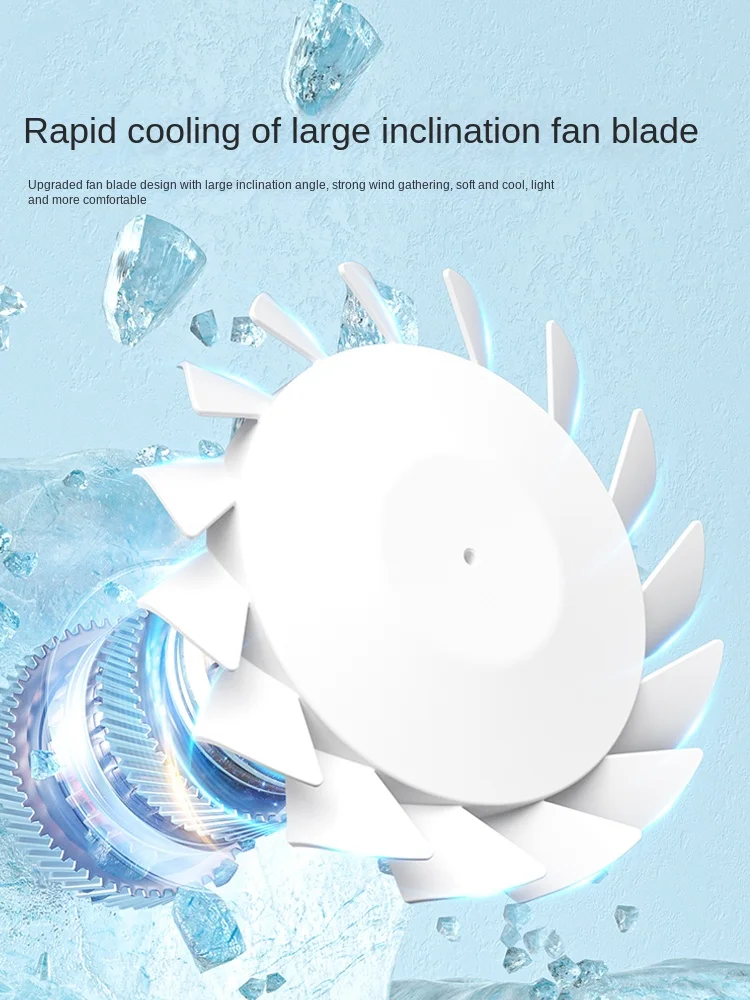 Opvouwbare Kleine Ventilator Transparant Digitaal Dempen Kantoor Outdoor Kleine Draagbare Mini Desktop Fan Usb Opladen Koeling Artefact