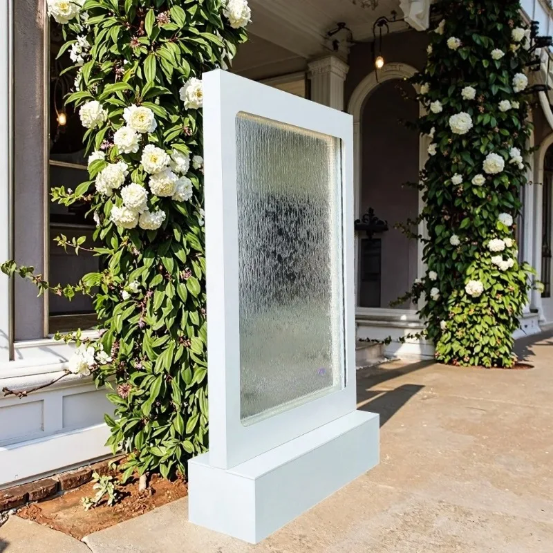 

Event Welcome Sign Waterfall Backdrop Mirror Water Fountain for Wedding