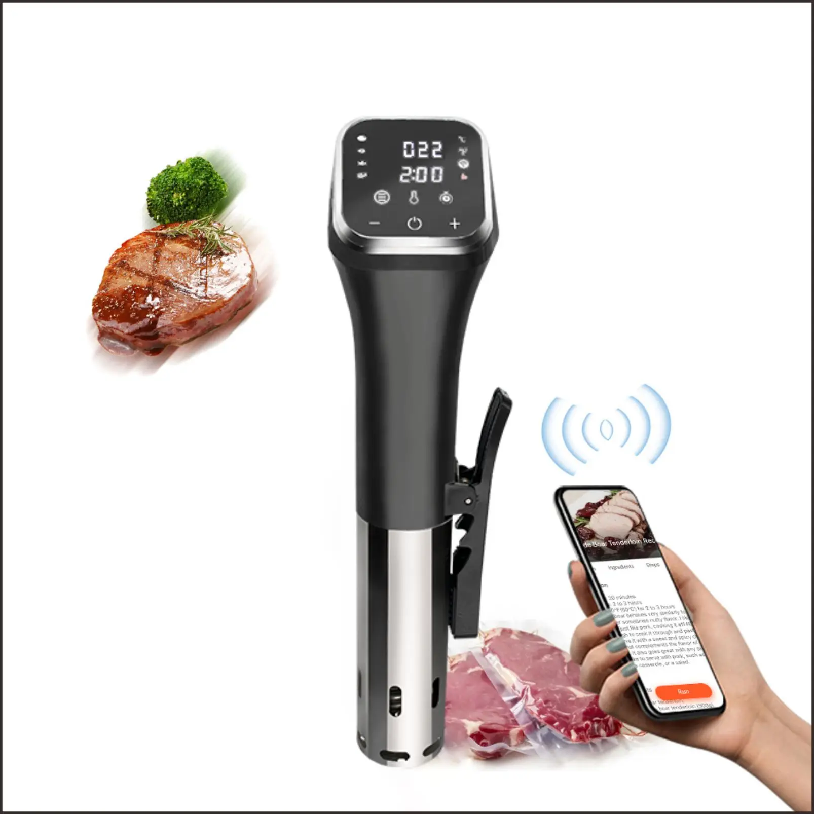 Smart Kitchen Appliances Accurate Control Vacuum Food Cooker Slow Cooker Electric Sous-vide Cookers With Smart Control APP