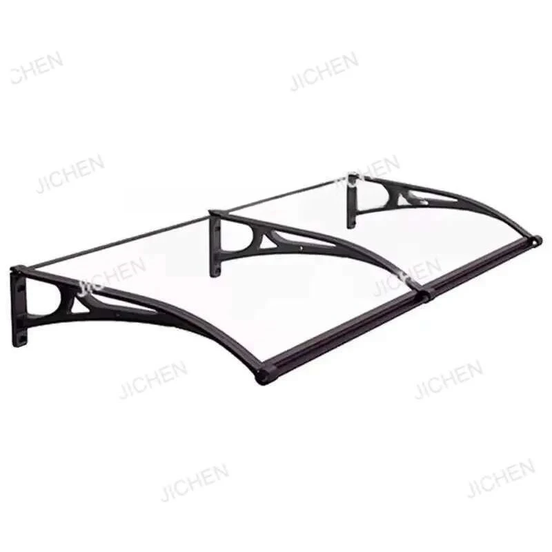 مظلات منزلية من سبائك الألومنيوم للباب، تصميم حديث مقاوم للمطر وواقي من الشمس، مظلة إبداعية بسيطة للديكور الخارجي للفناء