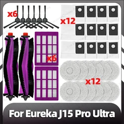 Compatible for Eureka J15 Pro Ultra Replacement Main Side Brush HEPA Filter Dust Bags Mop Pads Spare Parts Accessories