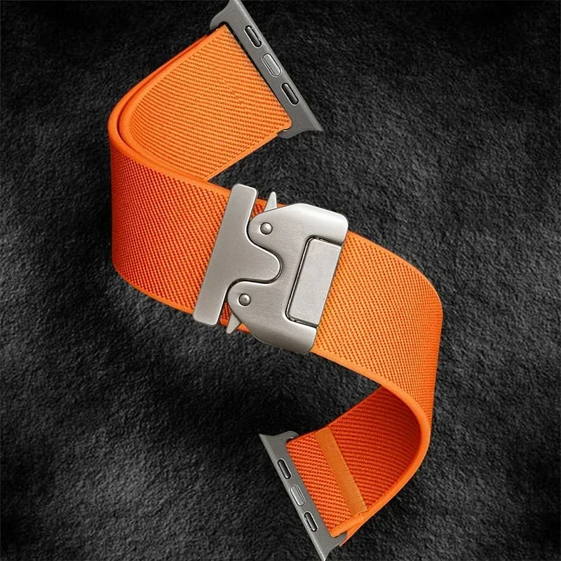 Parachute-Armbänder für Apple Watch 10 Band 46mm 42-41-45mm Ultra 2 49mm 44mm Nylon-Armband iWatch Apple Watch Series 9 8 SE 5 6 7 – Detail 3