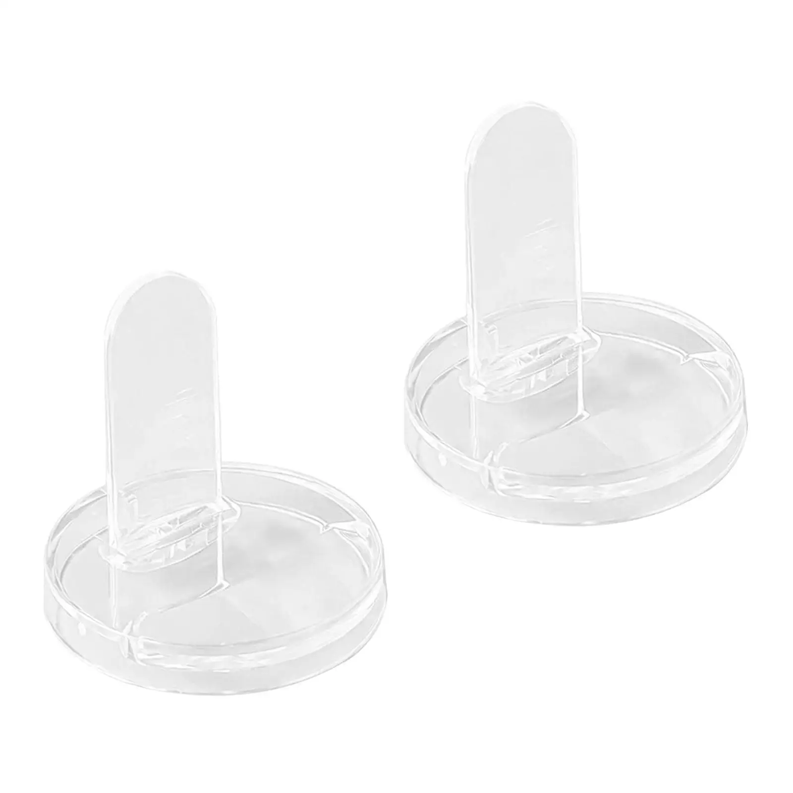 2 Pieces Transparent Doll Stand Mini Doll Display Stand Tabletop Lightweight Display Holder