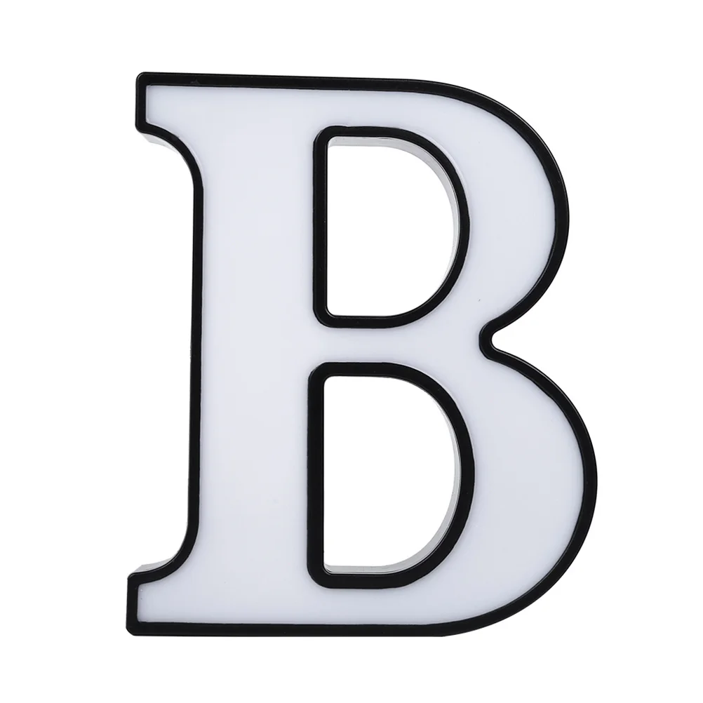 ضوء ليلي على شكل حرف LED لغرفة النوم وحفلات الزفاف وديكور الحائط باللون الأبيض بدون بطاريات، صديق للبيئة