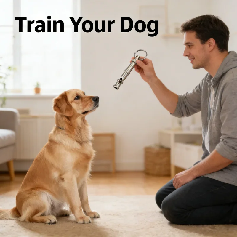 Durable Retractable Dog Leash Ultrasonic Training Whistle Combo Four Colors Outdoor Walking Puppy Training Portable Pet for Dogs