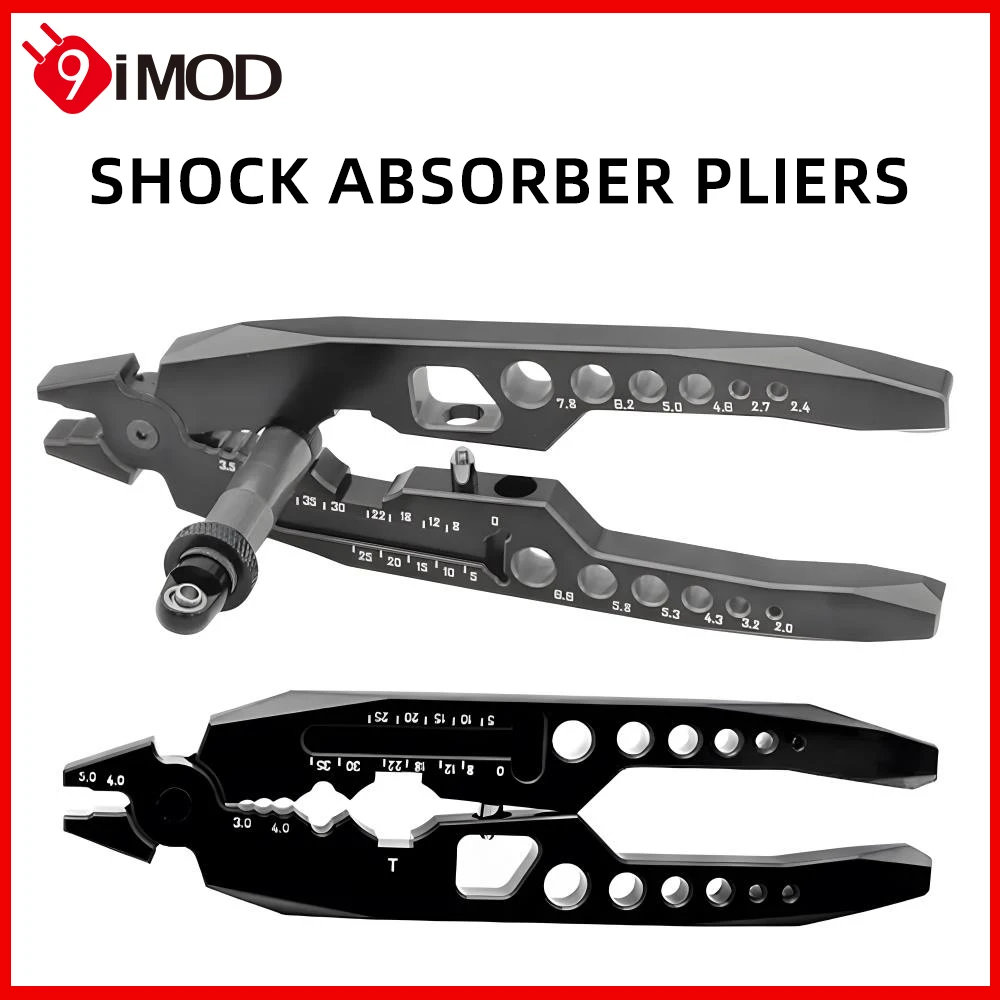 

9IMOD Shock Absorber Pliers Multi-function Repair Tools Metal Clamp Shock Pliers Ball Head Clip For 1/8 1/10 RC Crawler Car