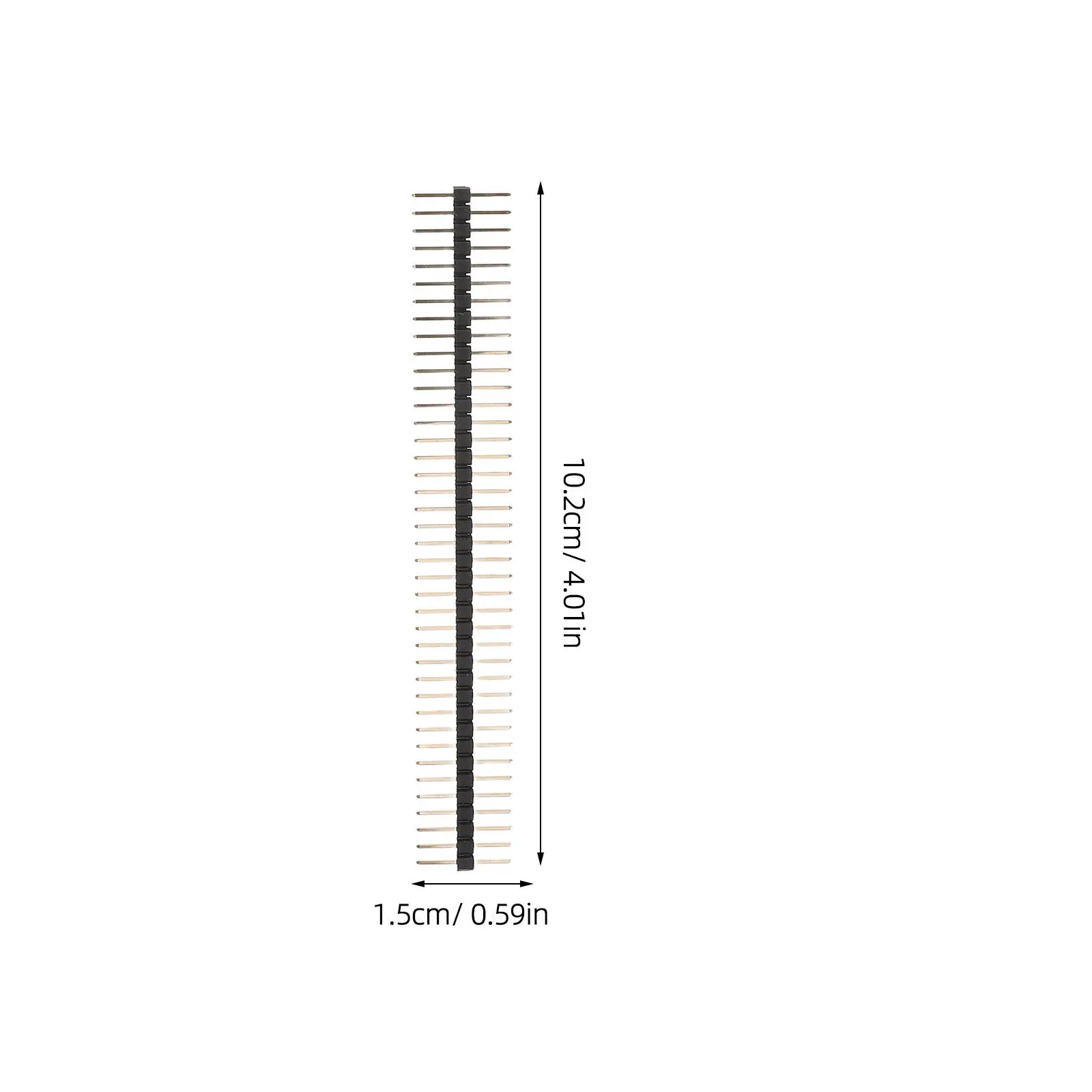 20Pcs Female Straight Pin Header Connector 40 Pin Breakaway Strip Long Pins Single Row DIY Electronic Projects