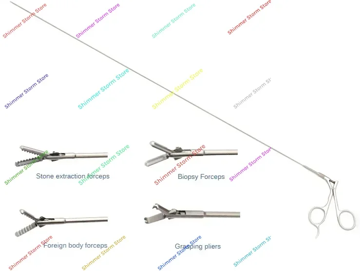 

Ureteroscope foreign body biopsy Lithotomy forceps inverted tooth serrated