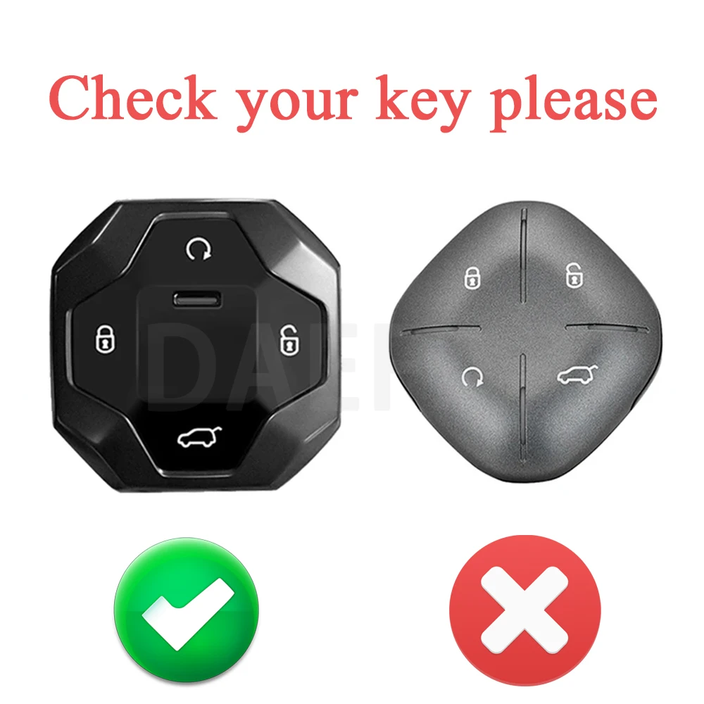 4 Buttons Transparent Smart Car Key Case Cover Fit for Chery Jetour T2 Traveler 2023 2024 Keyless Auto Accessories