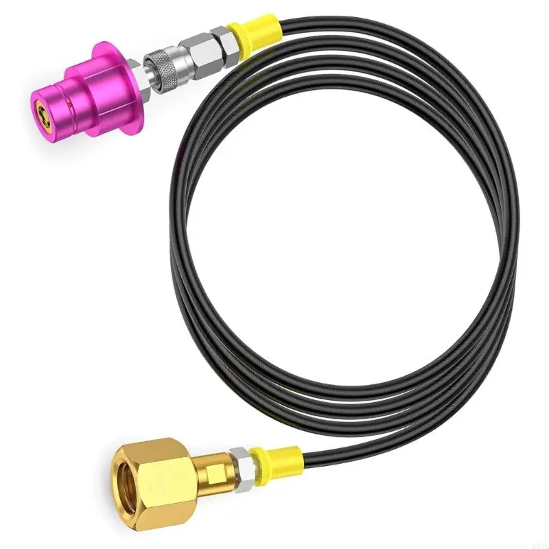 High Pressure CO2 Transfer Hose Materials Aluminum Alloy Sodas Machine Adapter Connector B03E