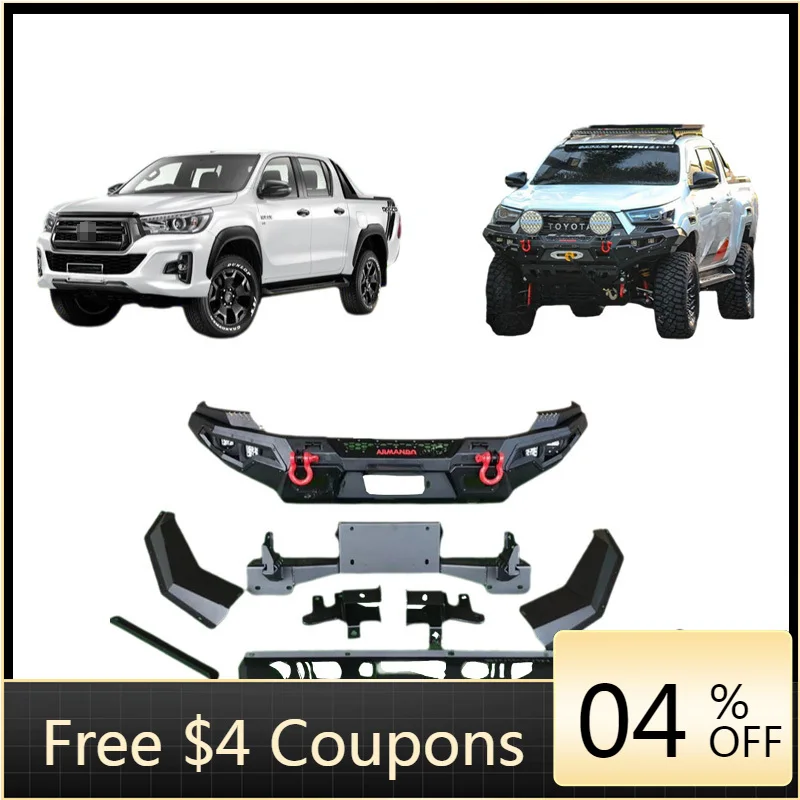 Parachoques delantero de vehículo todoterreno 2020-2023 para Hilux Gr Sport Body Kit Hilux Revo Hilux 4x4 Invincible
