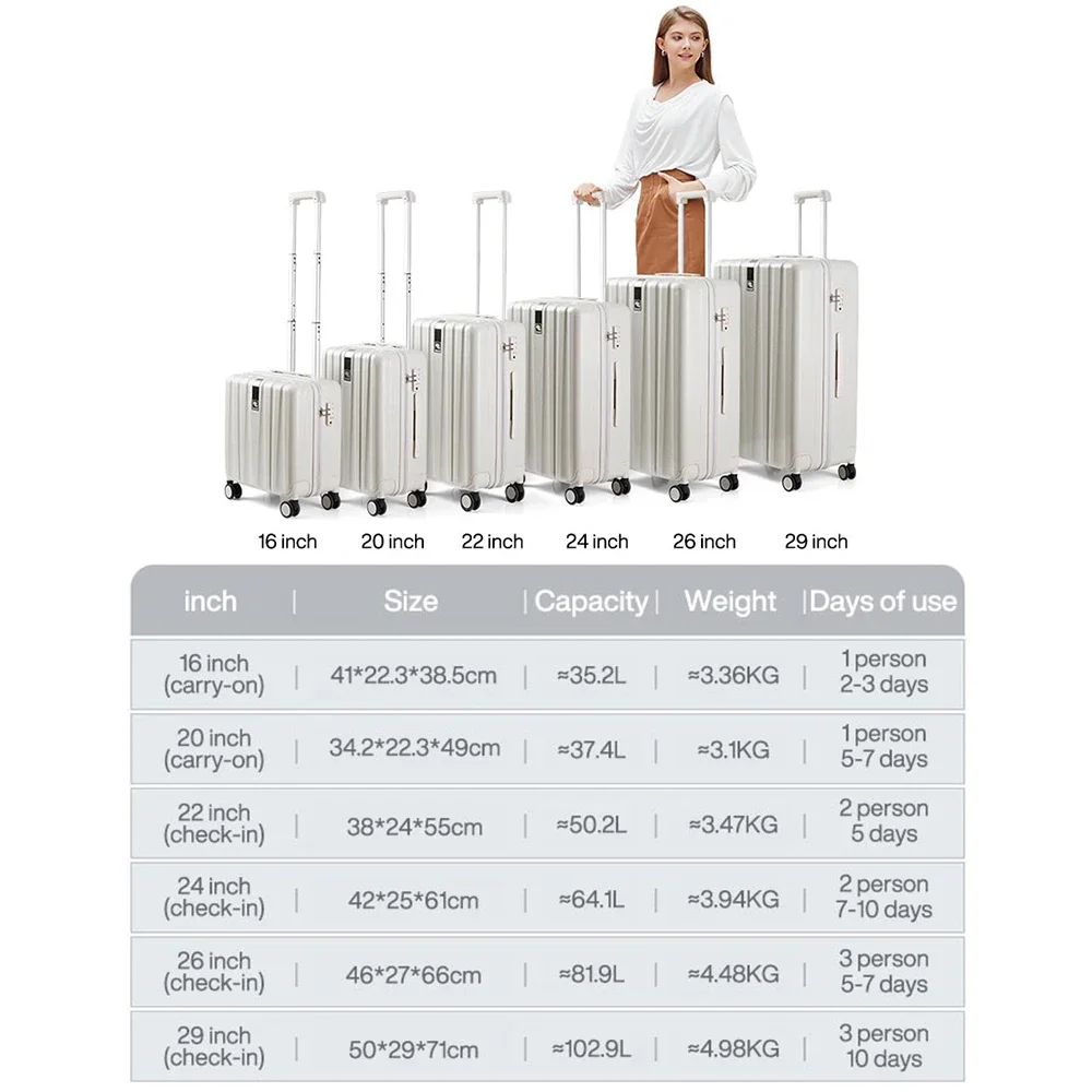 Valise à roulettes pour hommes et femmes, valise à roulettes, sac de voyage, bagage à main, valise d\'embarquement, voyage, meilleur, 150. H80002