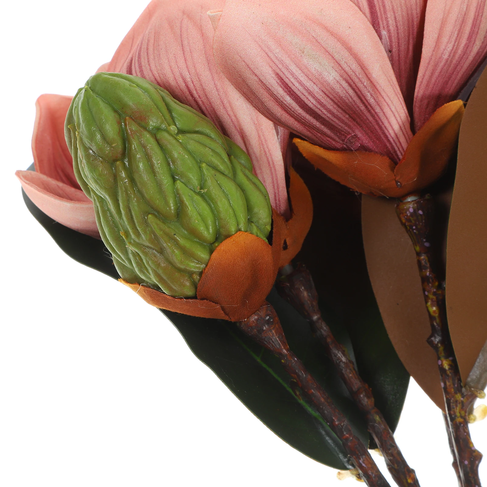 

2Pcs Artificial Magnolia Stems Decorative Floral Bouquet for Wedding Home Rustic Farmhouse Decor Indoor Outdoor Arrangement