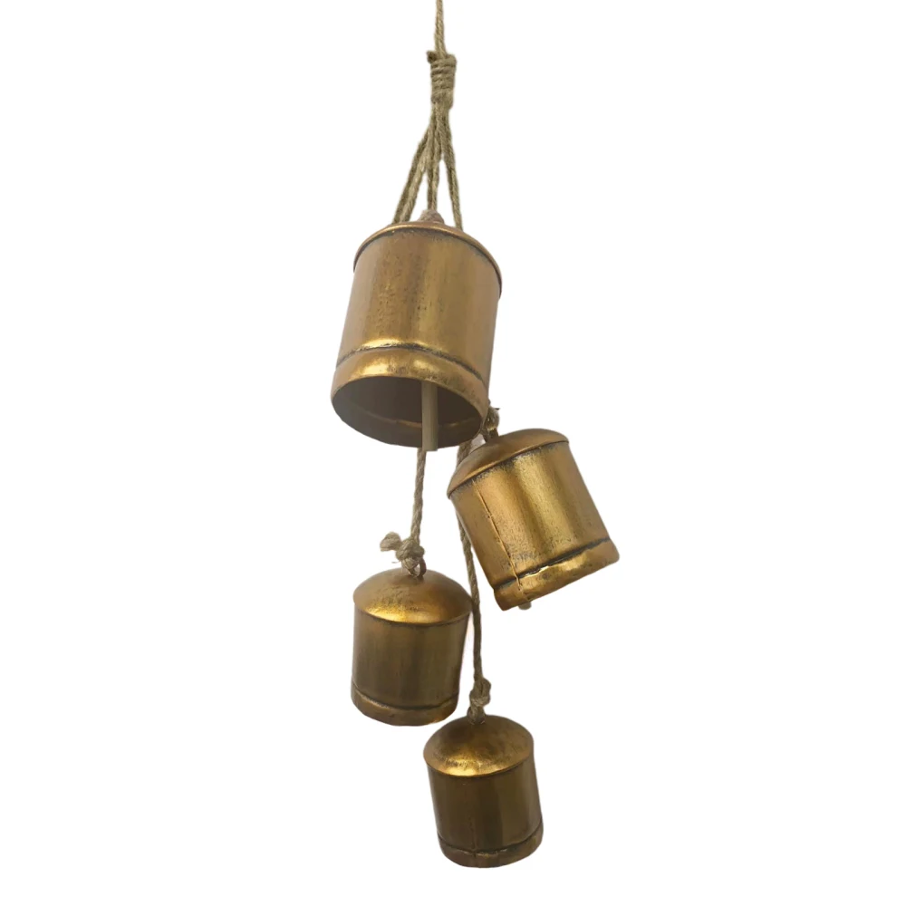 Handicrafts Shabby Chic Country Style Cowbell Decorations Gold Easy To Use Reliable Material High-quality Metal Worn Bells