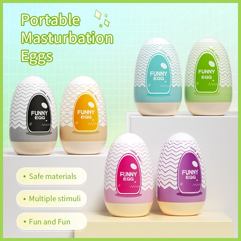 Mini Cups Masturbator Egg Portable Stimulator Penis Massager Soft Rubber Adult Sex Toys for Men Realistic Vagina Pocket Pussy