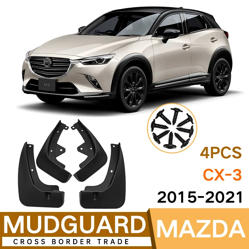 

Для Mazda CX-3 2015-2021 автомобильные литые Брызговики, брызговики, брызговики, передний и задний стиль, передние и задние автомобильные аксессуары