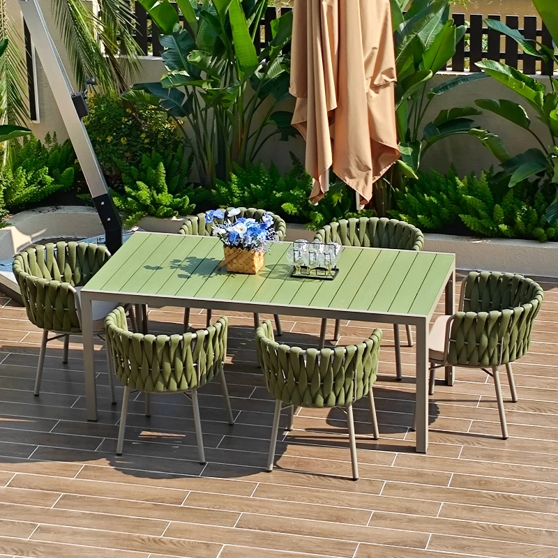 

Outdoor table and chair combination courtyard villa garden open-air balcony leisure chair waterproof and sunscreen furniture