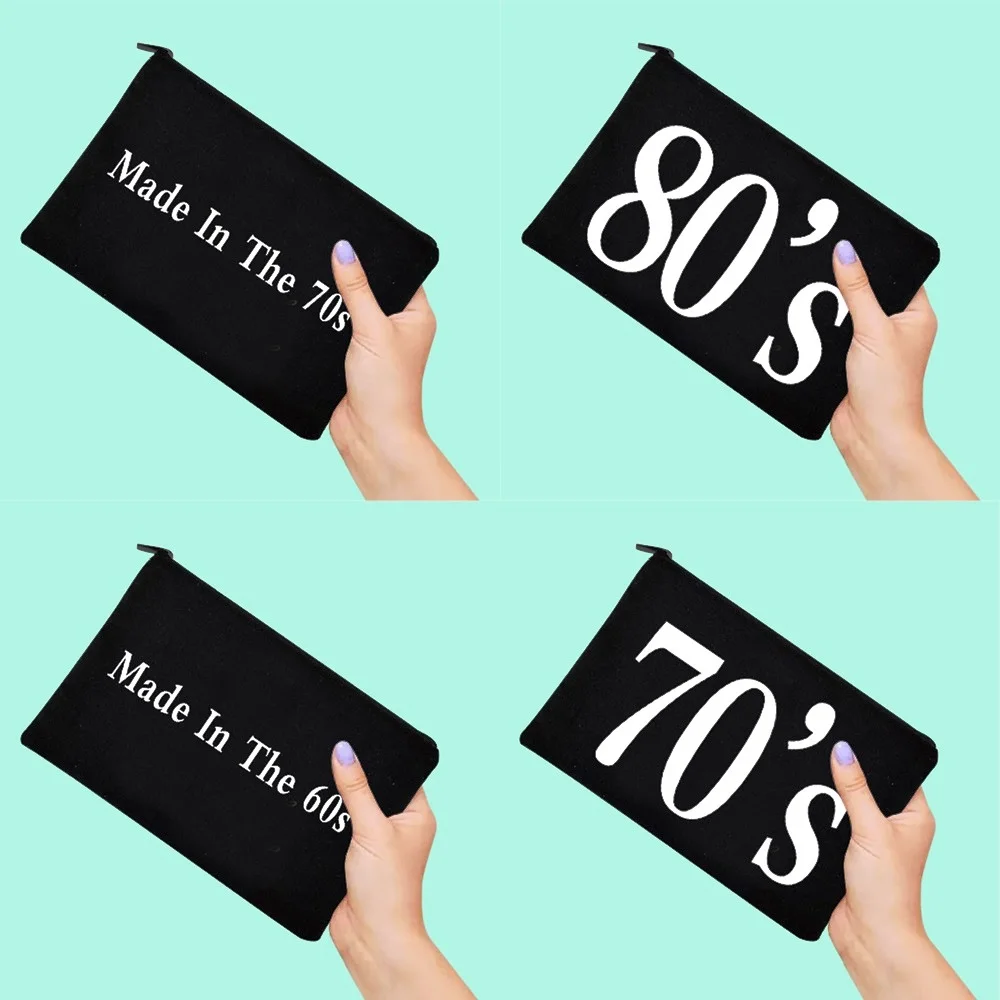 Fashion Cosmetic Bag Ladies New Printing Travel Storage Cosmetics Sundries Mobile Phone Zipper Small Bag Bride Wedding Best Gift