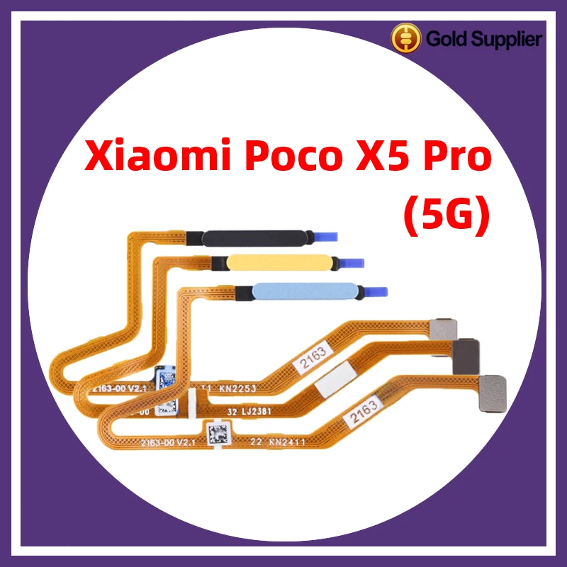 

Original For Xiaomi Poco X5 Pro 5G Fingerprint Sensor Scanner Touch ID Connect Motherboard home button Flex Cable