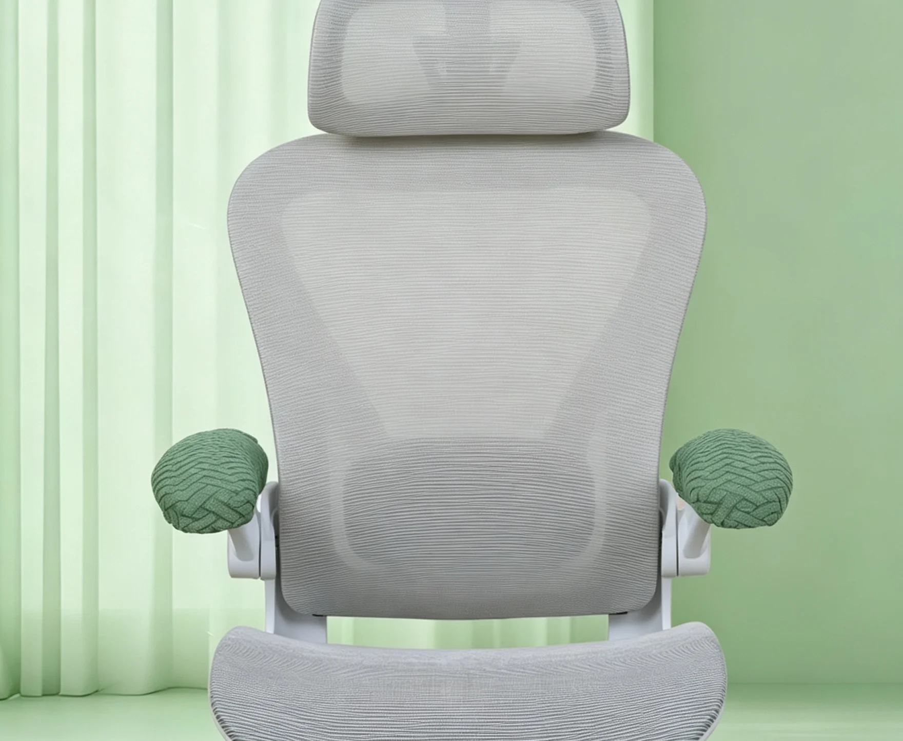 T-Shaped Checkered Office Chair Armrests with Dust-Proof Seats and universal Armrest Covers