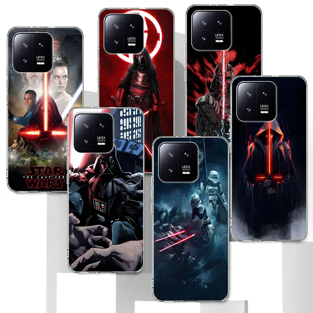 Darth Vader Star Wars Case for Xiaomi Mi 11T 13 6X A2 12 12X 8 12T 10T A3 CC9E 11 11i 5X A1 9 Lite Transparent TPU Phone Cover