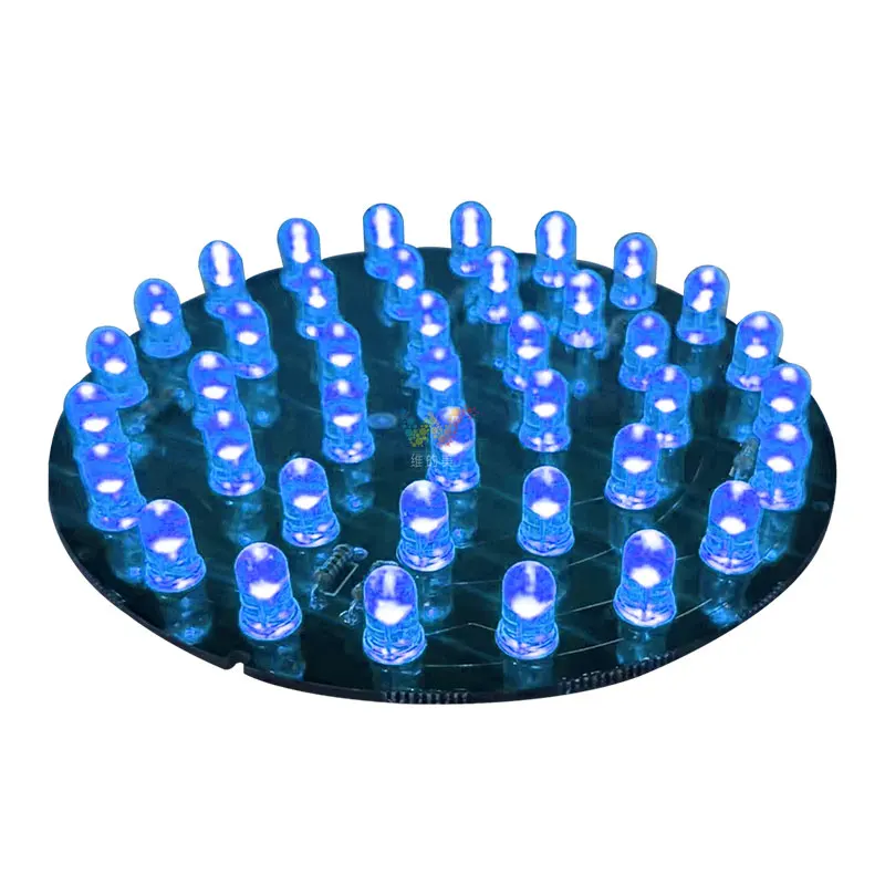 LED Light Board Round Shape DC12V 100mm Traffic Light PCB Board Lacquer Coated Three-proofing