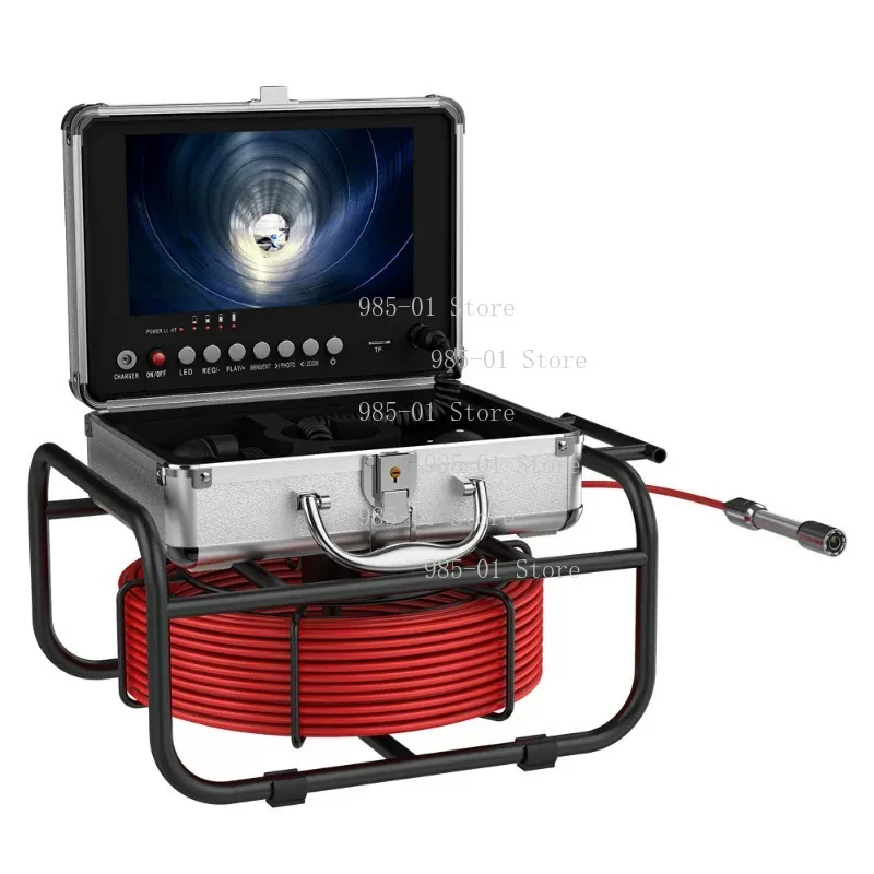 9 Inch 23mm Waterproof Pipe Inspection Camera, Articulating HD Industrial Borescope for Sewer, HVAC and Auto Repair