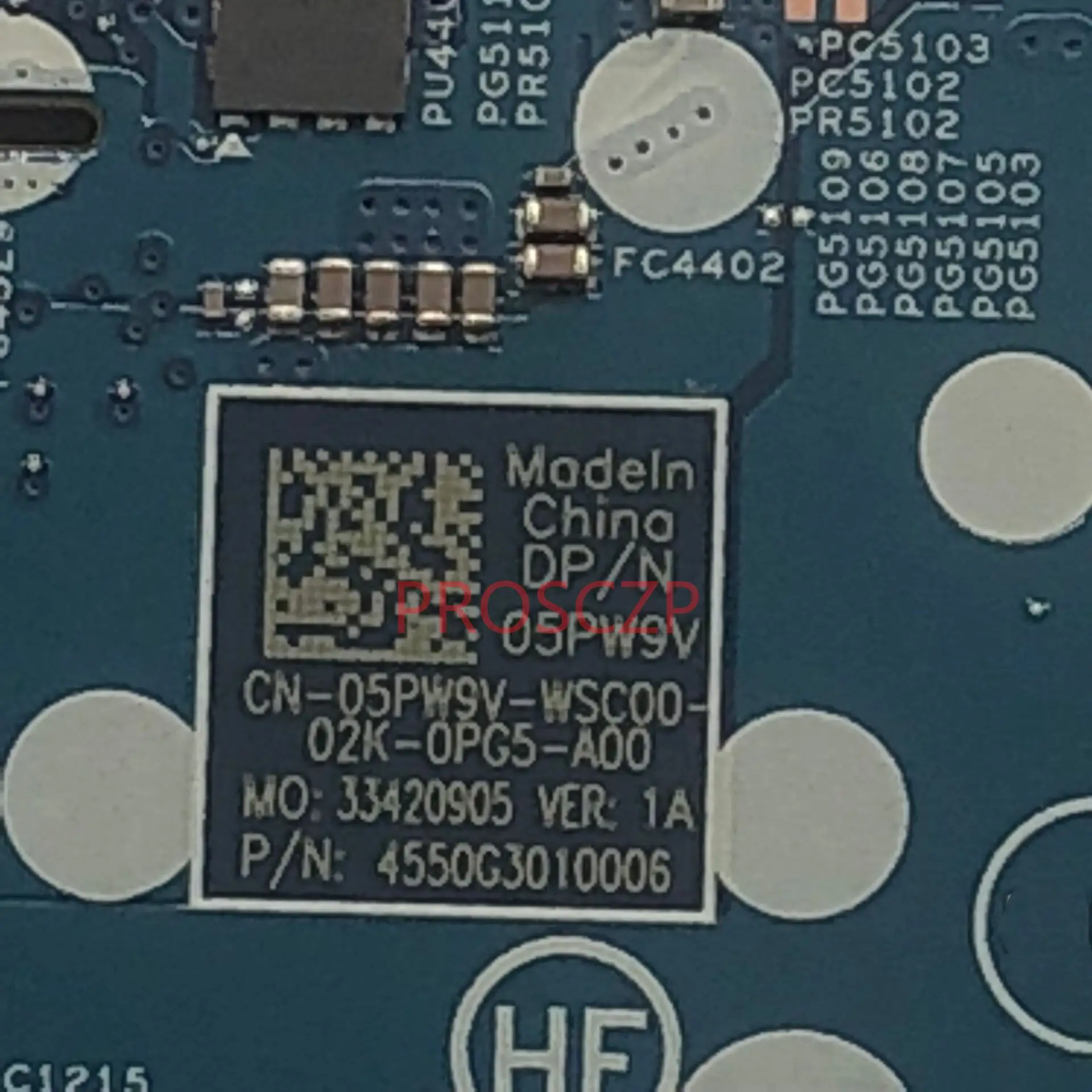 

CN-05PW9V 05PW9V 5PW9V High Quality Mainboard For DELL 5300 Laptop Motherboard 18717-1 With SRF9W I7-8665U CPU 100% Full Tested